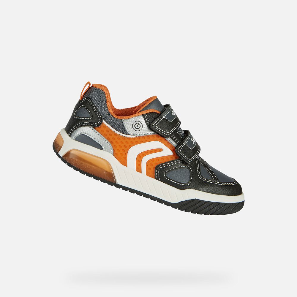 Geox Sneakers Black/Orange Inek - Geox Boys Shoes - ALMDRC976